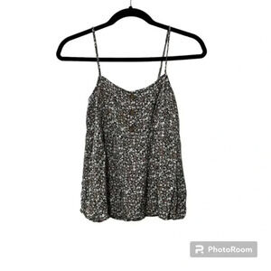 Paper crane floral tank top XS